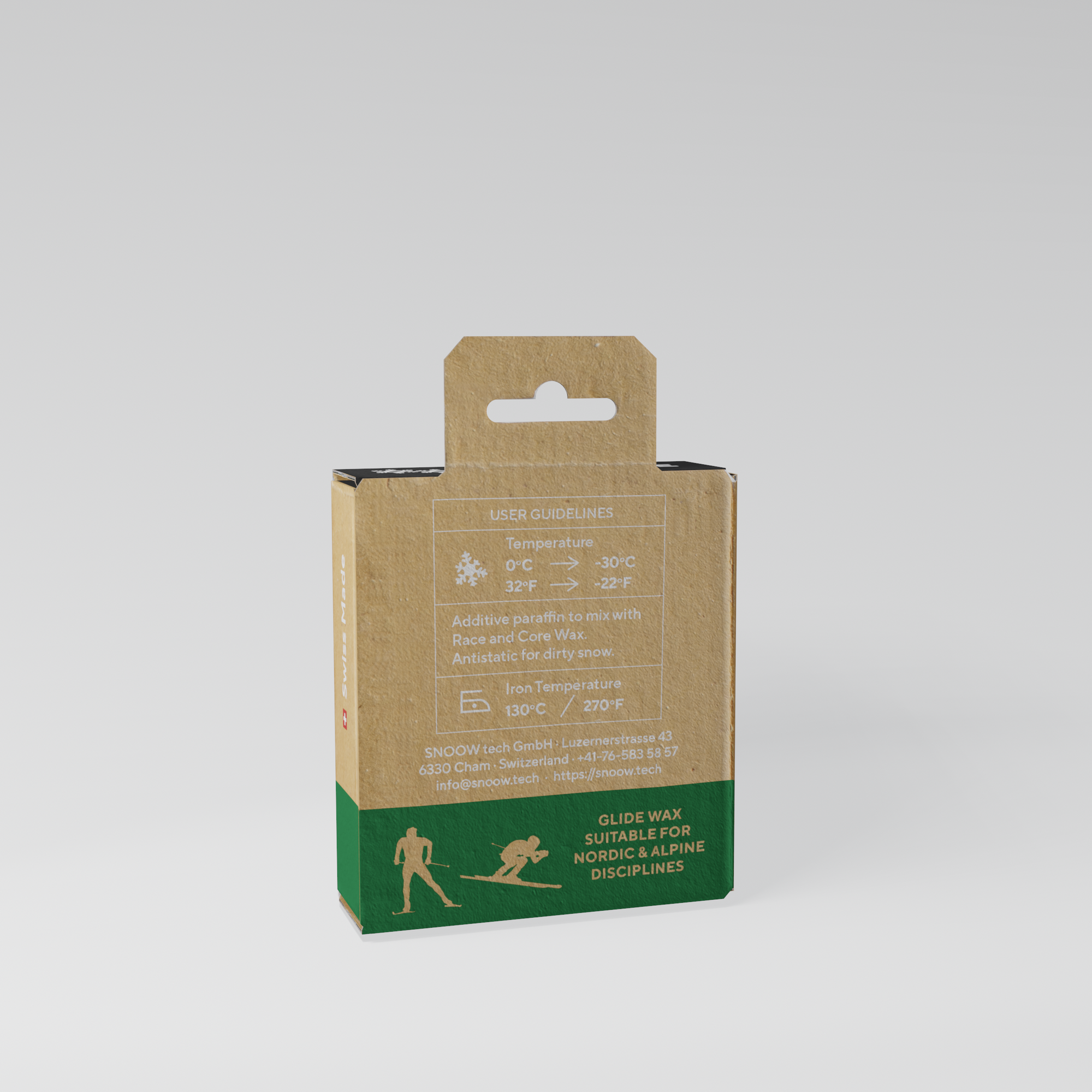SNOOW SKI WAX ECO RACE Black, back left