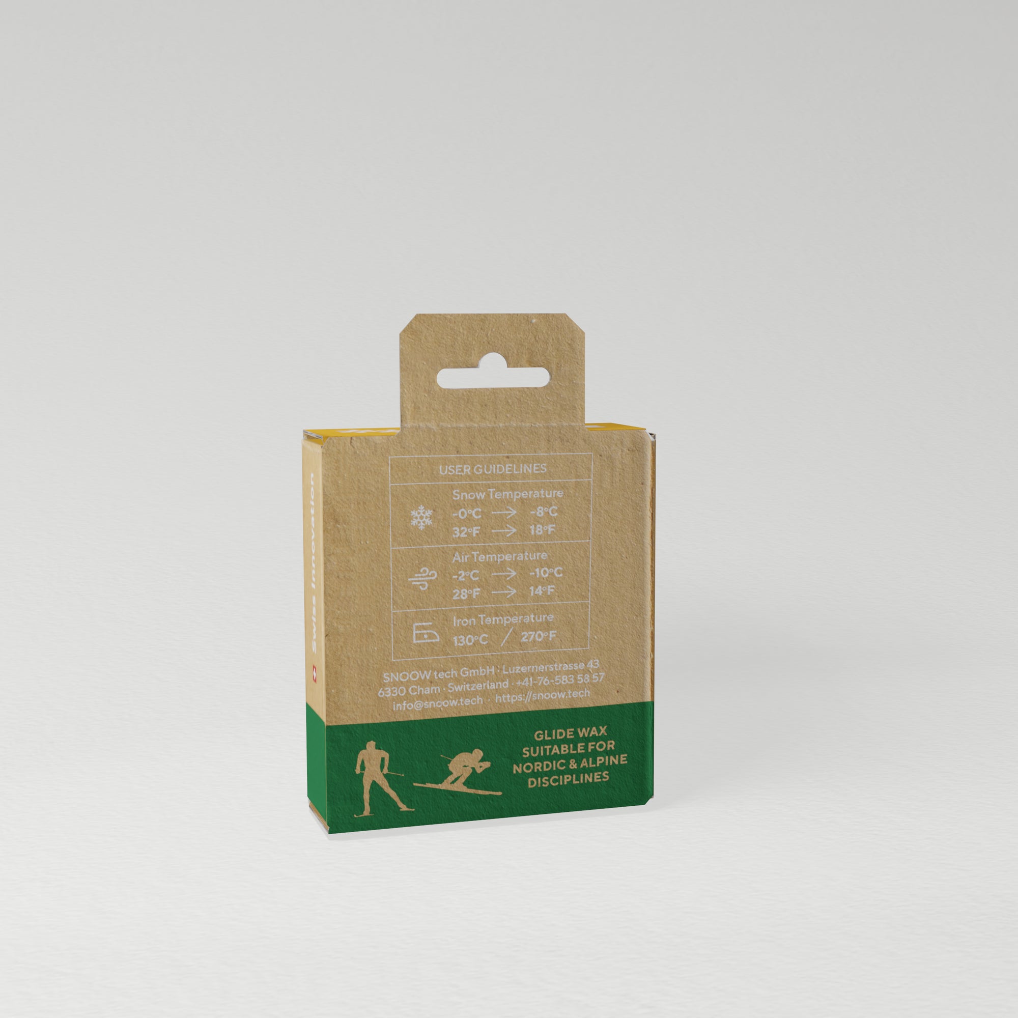 ECO RACE PARAFFIN SKI WAX - Green 100gr