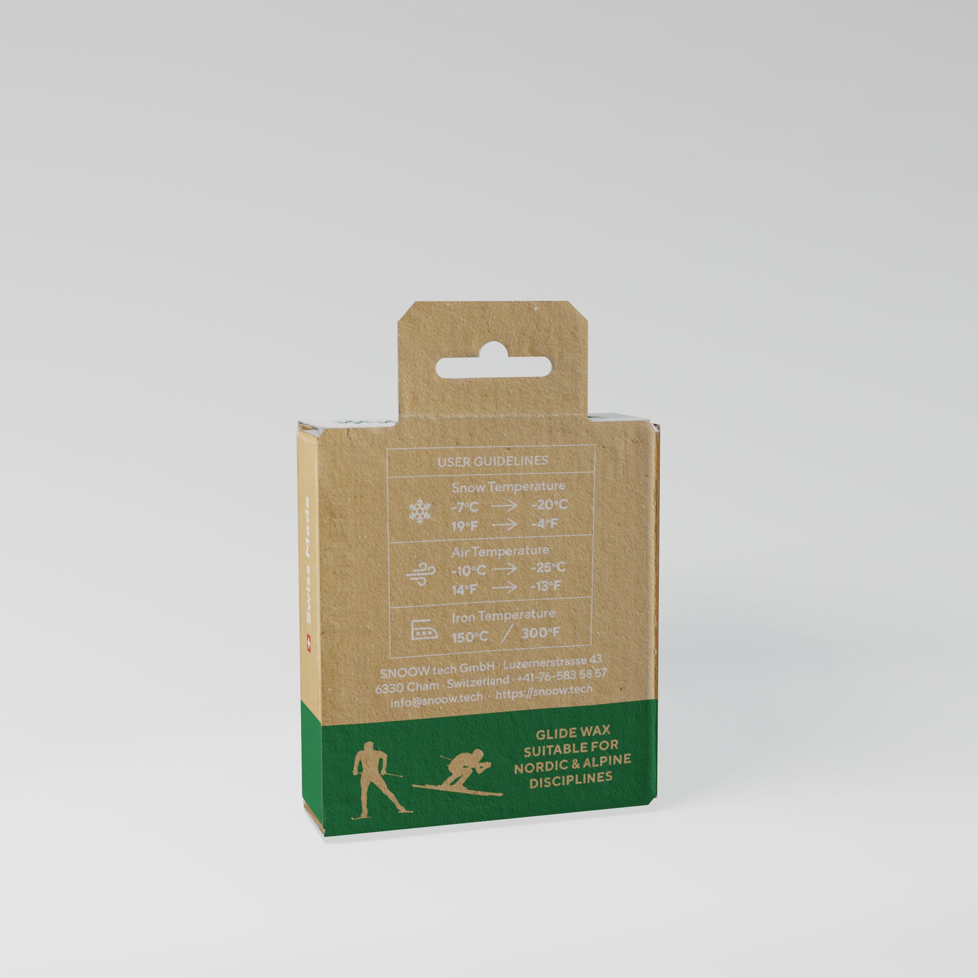 SNOOW SKI WAX ECO RACE White, back left