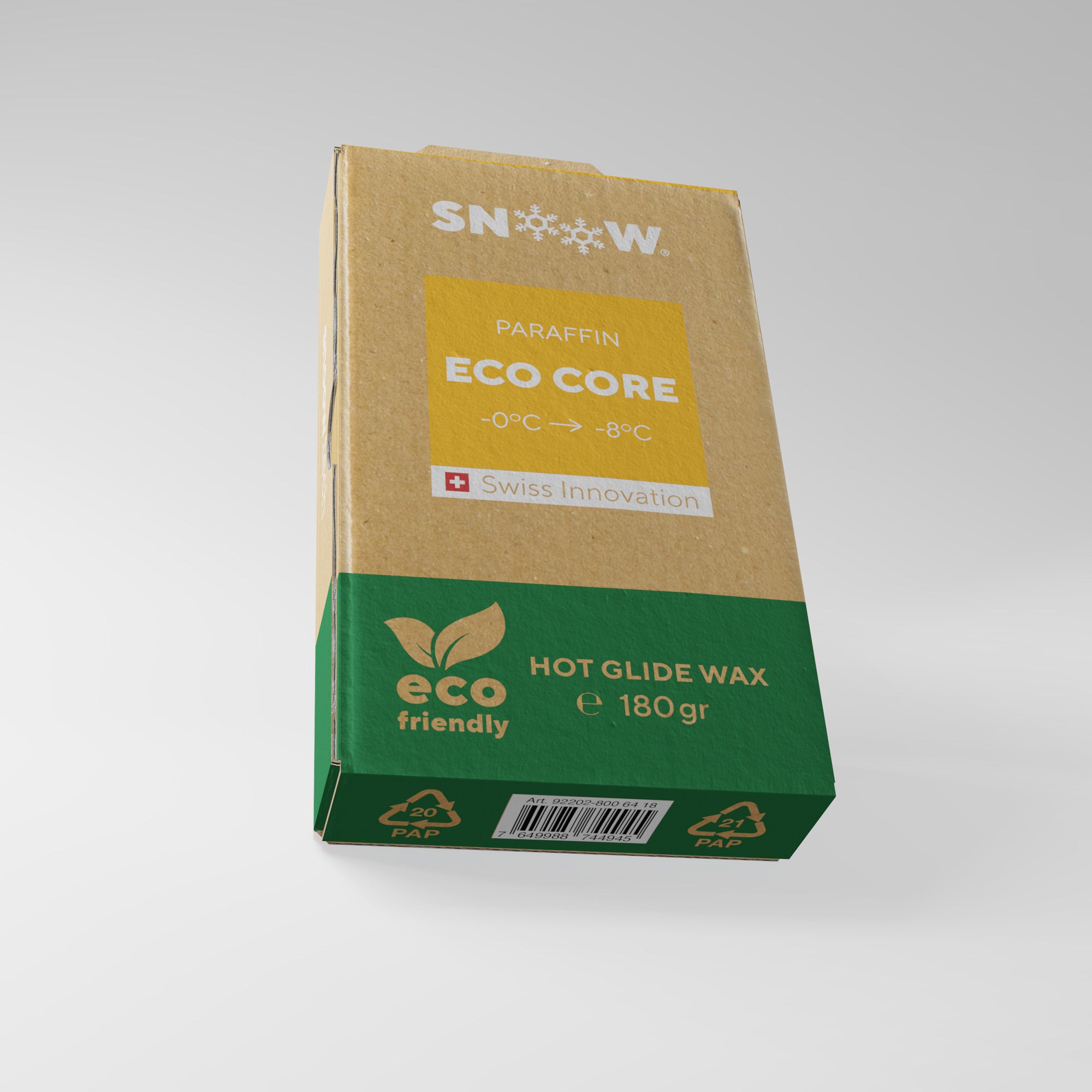 SNOOW SKI WAX ECO CORE Orange, bottom left