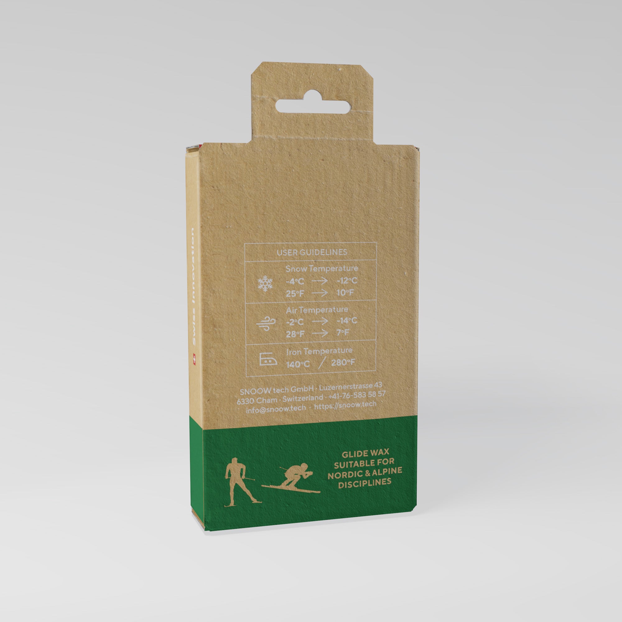 SNOOW SKI WAX ECO CORE Red, back left