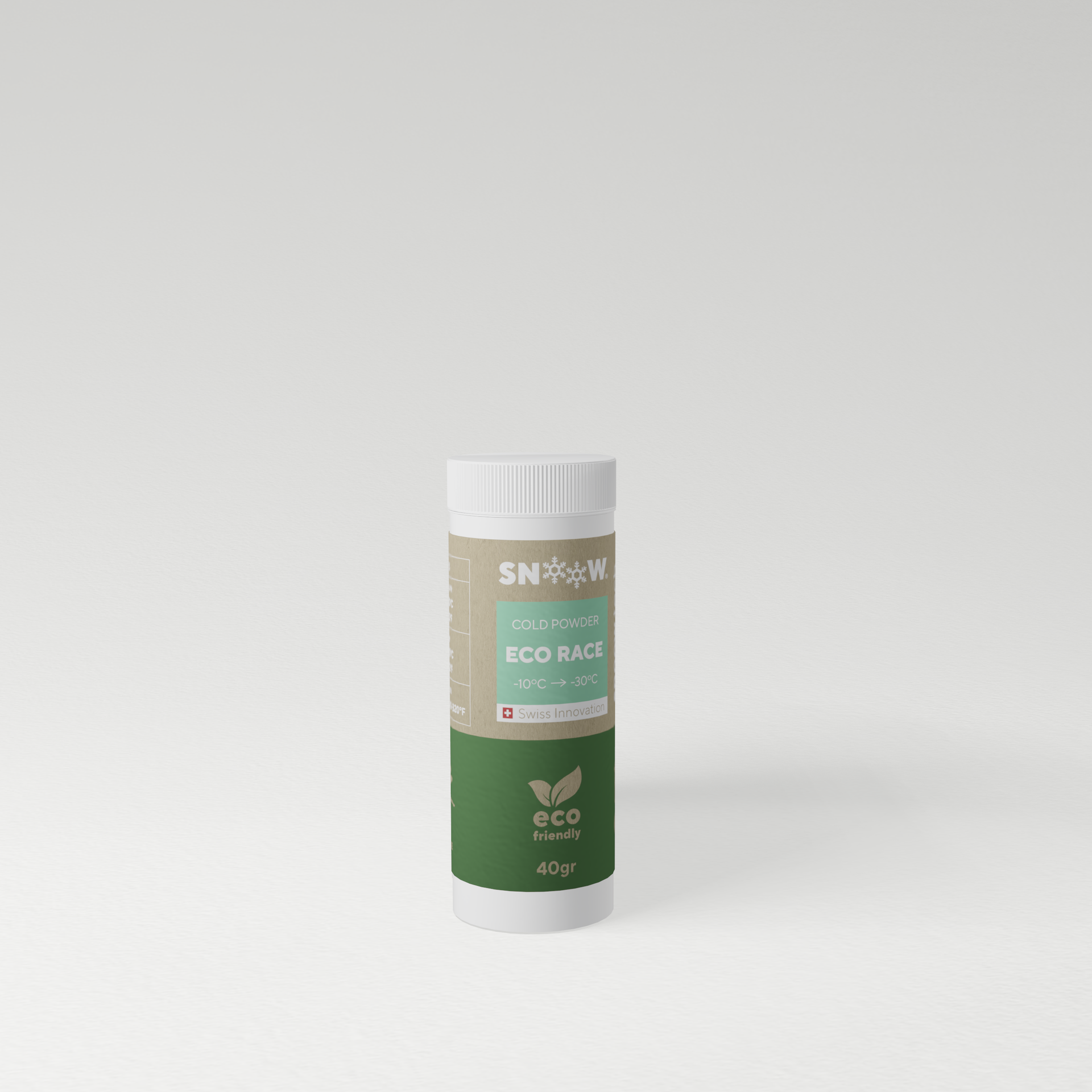 SNOOW SKI WAX ECO RACE COLD POWDER - Green 40gr
