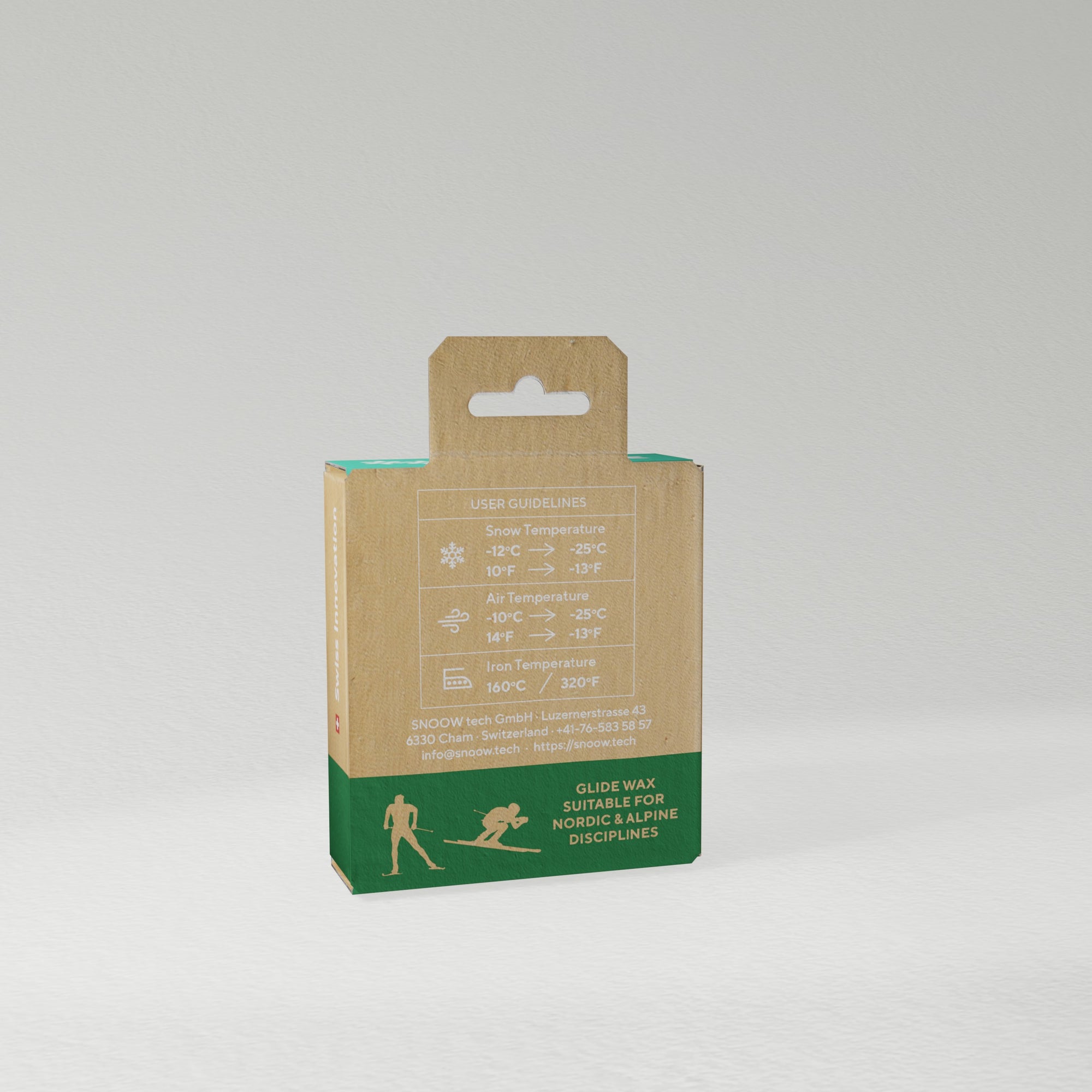 SNOOW ECO RACE PARAFFIN 100gr - Green - back left