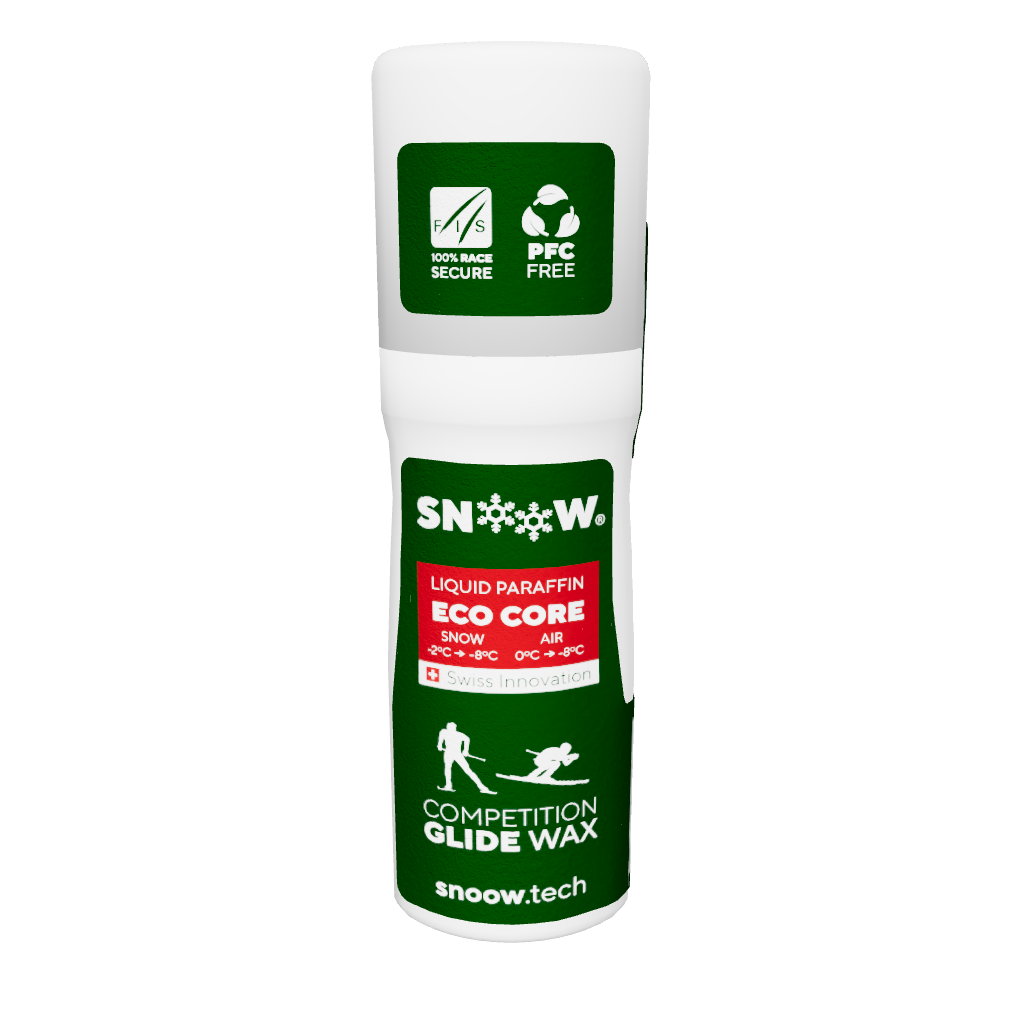 SNOOW SKI WAX ECO CORE - Competition - Liquid 80ml Red Mid Temperatures - 3D render