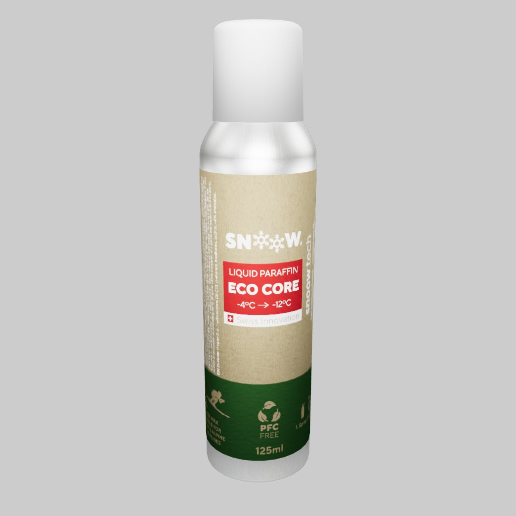 SNOOW Ski Wax - ECO CORE - Liquid Paraffin 125 ml - Red - Mid Temperatures - 3D Render