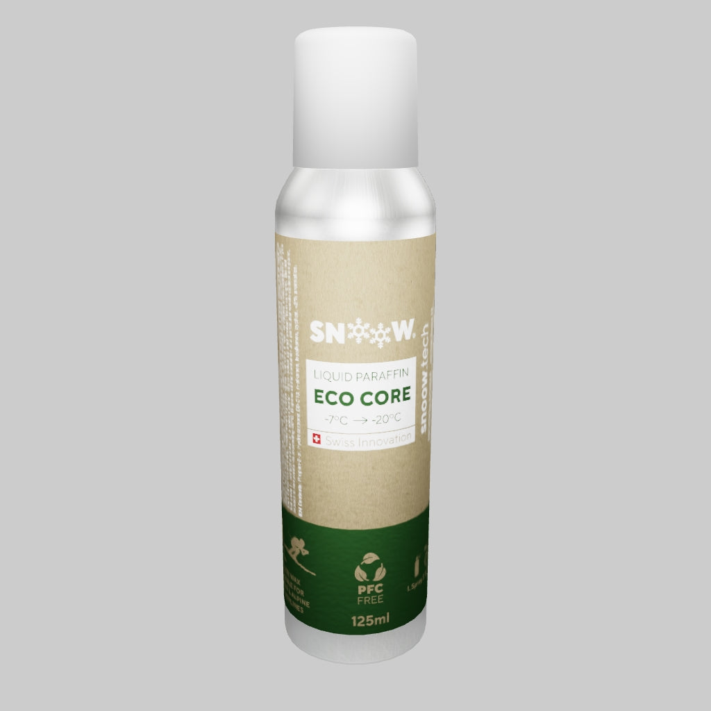 SNOOW Ski Wax - ECO CORE - Liquid Paraffin 125 ml -  White - Cold Temperatures - 3D Render