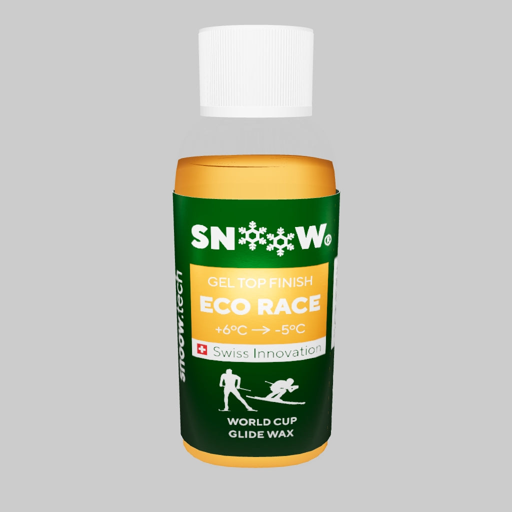 SNOOW - ECO RACE GEL Top Finish - 100ml - Orange Warm - Ski Glide Wax - 3D