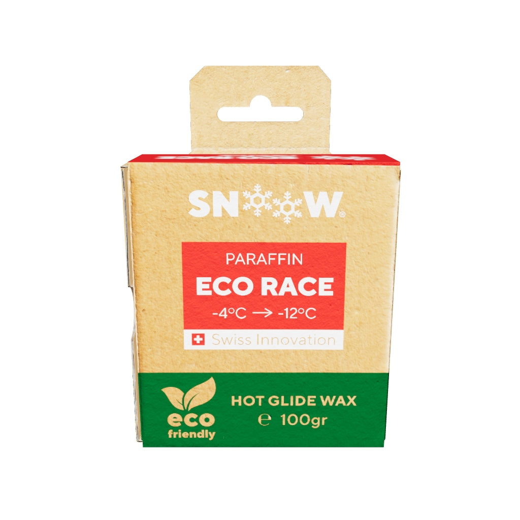 SNOOW SKI WAX ECO RACE Paraffin - 100gr Red Mid temperatures