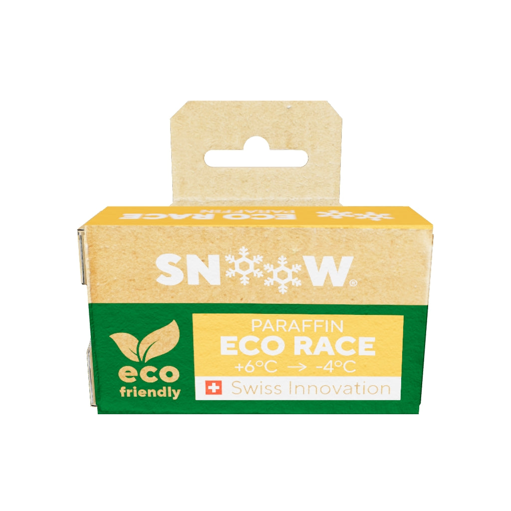SNOOW SKI WAX ECO RACE Paraffin 60gr - Orange Warm temperatures - 3D render