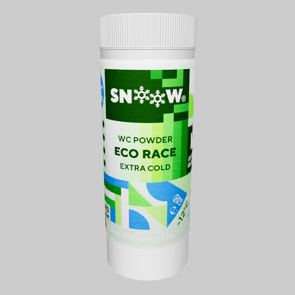 SNOOW Ski Wax - ECO RACE - World Cup Powder 40 gr - Extra Cold Temperatures - 3D Render